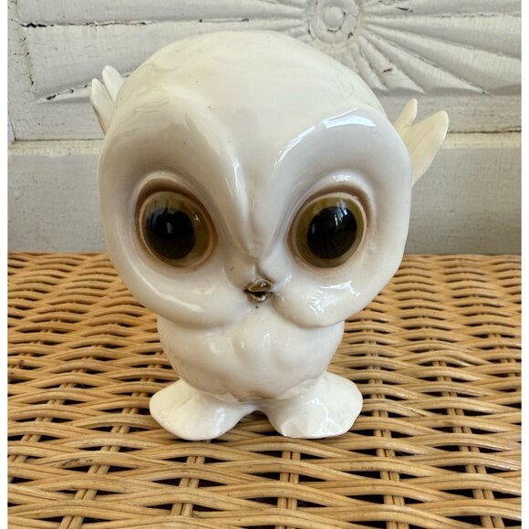 Vintage MCM Baby Snow White Big Eye Owl Anthony Freeman Mcfarlin - Picture 9 of 10